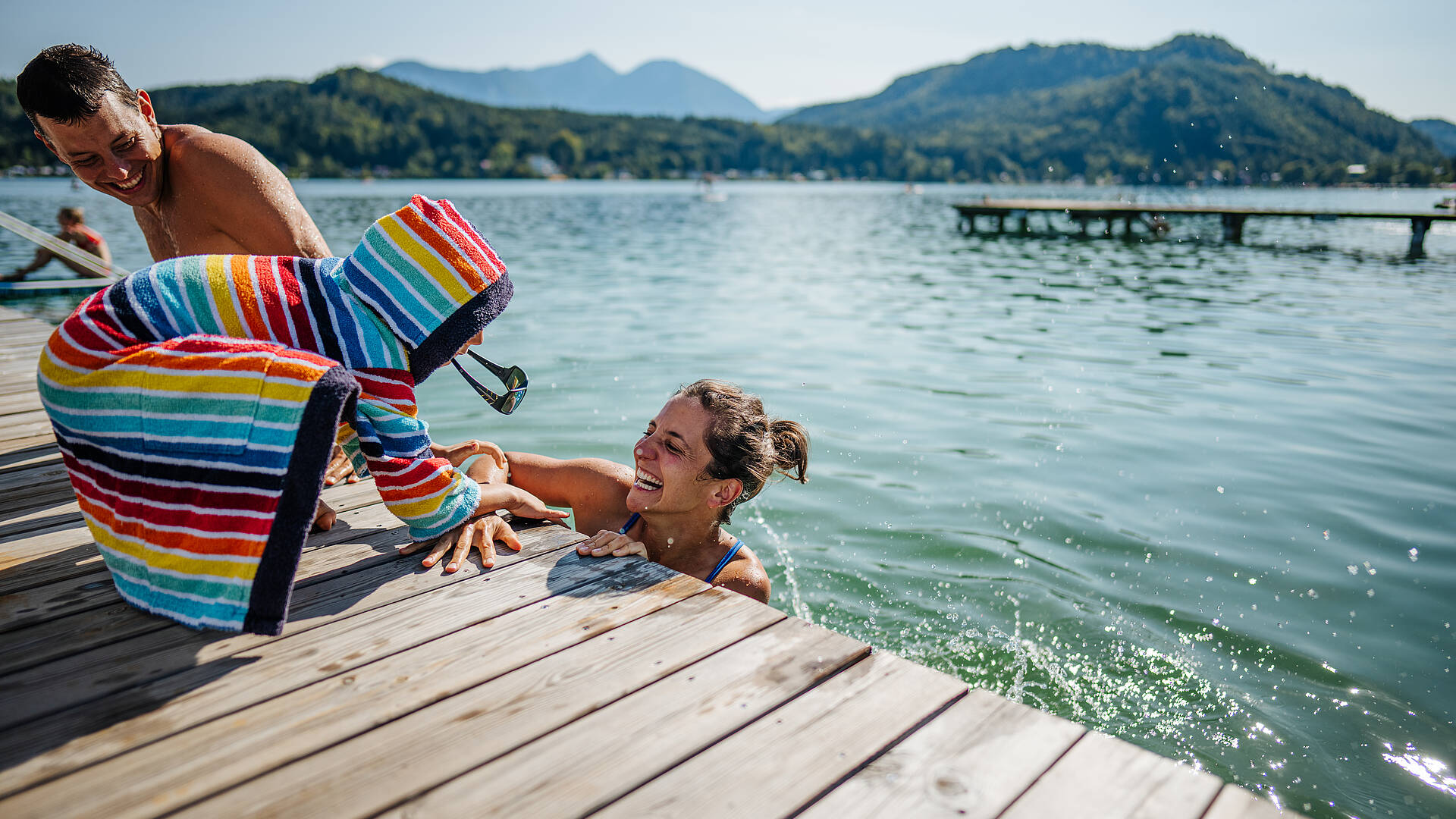 Klopeiner-See-Familie-Baden-Sommer