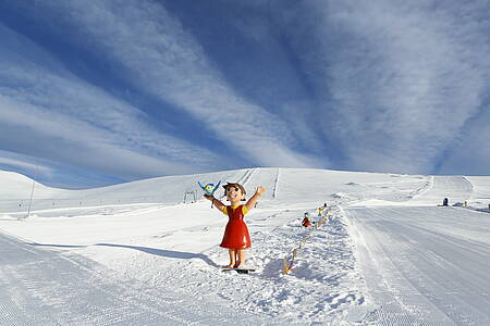 Heidi‘s Schneealm a Falkert síterepen
